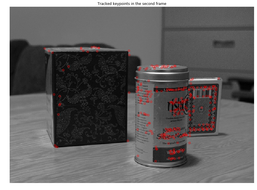 Optical flow vectors